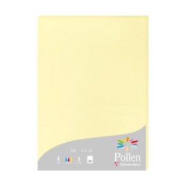 Papier - Pak met  25 bladen 210g 210x297mm - Kanariegeel