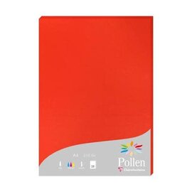 Papier - Pak met 25 bladen 210g 210x297mm - Koraalrood