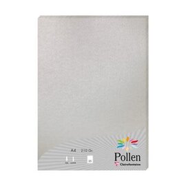 Papier - pak met 25 bladen 210g 210x297mm - Zilver