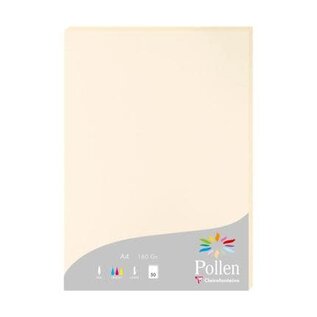 Papier - Pak van 50 blad 160g A4 (210x297mm) - Ivoor