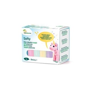 Plantaardige Plasticine 6x62g. - Pastel