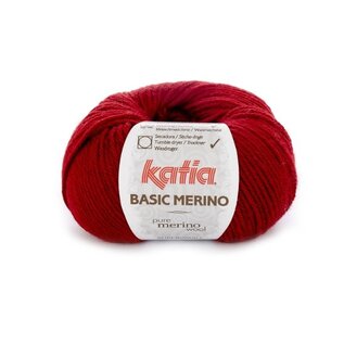 Katia BASIC MERINO 22 Wijn rood bad 59763A