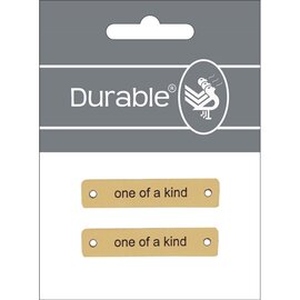 Durable Leren label, One of a kind, 50x10mm - Kleur 001
