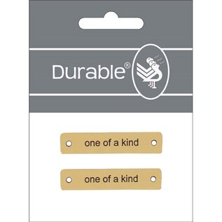 Durable Leren label, One of a kind, 50x10mm - Kleur 001
