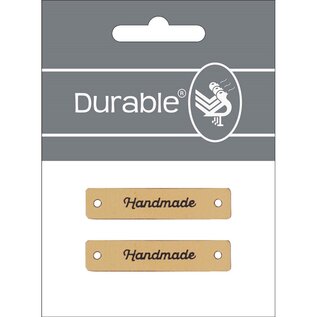 Durable  leren label, Handmade, 50x10mm - Kleur 001