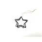 METALEN  FRAME STER 7CM TRIPLE ZWART 3ST.