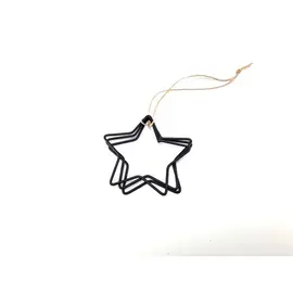 METALEN FRAME STER 10CM TRIPLE ZWART