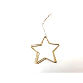 METALEN FRAME STER 10CM TRIPLE GOUD 3ST.