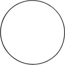 Metalen dromenvanger ring bedekt 60cm Zwart