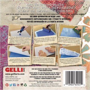 Gelli Arts Gel Print Plaat 15,4x15,4 cm