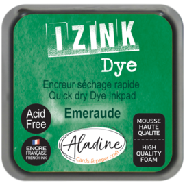 Aladine Izink Dye Pigment Inktkussen 5x5 cm Smaragd Groen