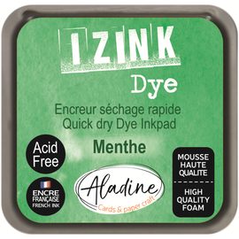 Aladine Izink Dye Pigment Inktkussen 5x5 cm Mintgroen