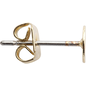 Oorstekers Plat 5 mm Goud 10 stuks