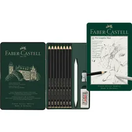Grafietpotlood Faber-Castell Pitt Mat Etui set 11 stuks