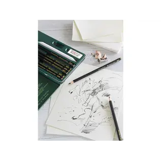 Grafietpotlood Faber-Castell Pitt Mat Etui set 11 stuks
