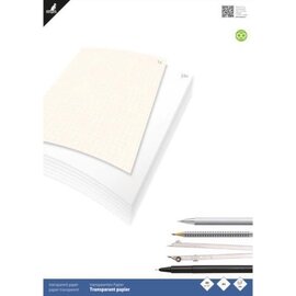 Transparant papier  A3 blok à 24 vel met 1 vel milimeterpapier