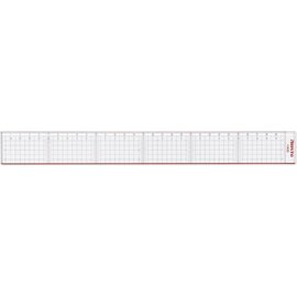 Lat - Snijliniaal Aristo 30cm plexiglas met stalen kant