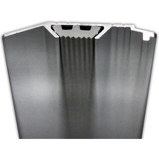 Liniaal Aristo 50cm aluminium met rubber inleg