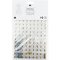 Zakjes met bodem en gouden sterren - Foodsafe - 14,4x24x6cm - 10st.