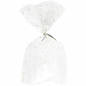 Zakjes met bodem en gouden sterren - Foodsafe - 9x15x6cm - 10st.