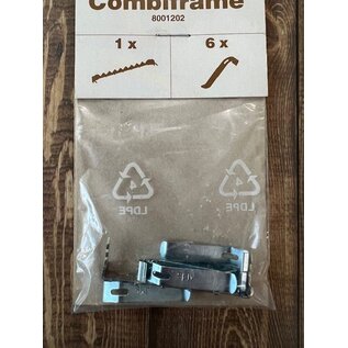 Combiframe schilderijhaak en klemveren