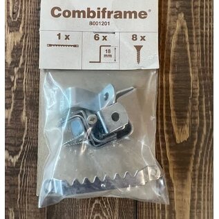 Combiframe schilderijhaak en klemveren