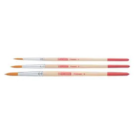 Aquarelpenselenset van 3 Rond - Polyester