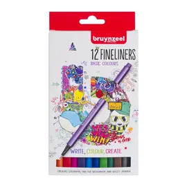 Fineliner set 12 kleuren