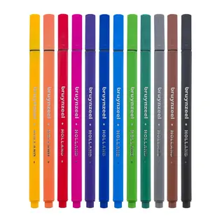 Fineliner set 12 kleuren