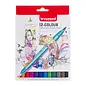 Creatives Fineliner Brush pen set 12 kleuren
