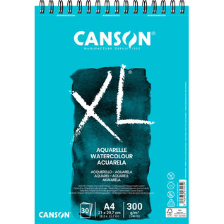 Canson: Tekenblok "Aquarelle XL" A4 (210x297mm) 300g, 30 vel - Wit