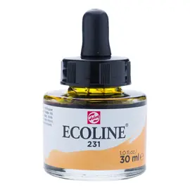Ecoline Vloeibare Waterverf Fles 30 ml Goudoker 231