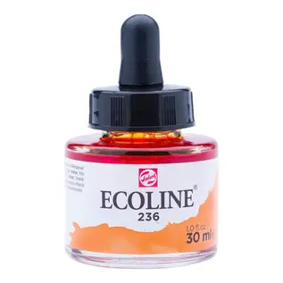 Ecoline Vloeibare Waterverf Fles 30 ml Lichtoranje 236