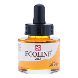 Ecoline Vloeibare Waterverf Fles 30 ml Donkergeel 202