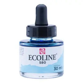 Ecoline Vloeibare Waterverf Fles 30 ml Pastelblauw 580