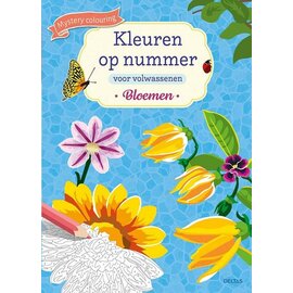 Kleuren op nummer voor volwassenen - Bloemen