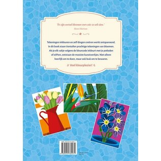 Kleuren op nummer voor volwassenen - Bloemen