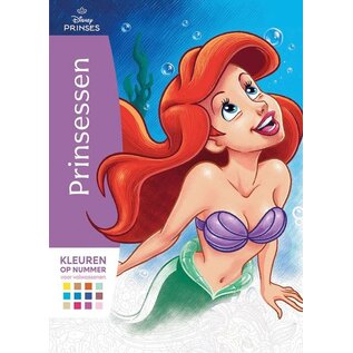 Disney Prinsessen - Kleuren op nummer voor volwassenen