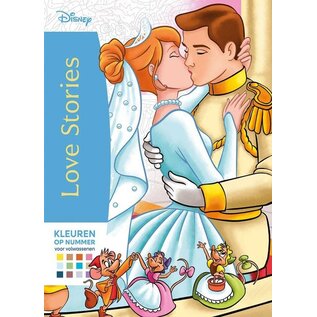 Disney Love stories - Kleuren op nummer voor volwassenen