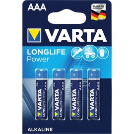 Batterij Varta Longlife Power AAA blister a 4 stuks