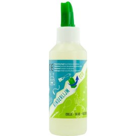 Kinderlijm Eco Kangaro 100 ml fles met lijmspatel groen