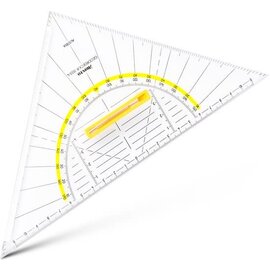 Geodriehoek Aristo 22 cm afneembare greep