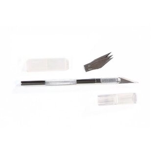 Kunstmes met 3 reserve mesjes 14.5 cm