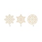 6 houten silhouetten Kerst