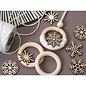 6 houten silhouetten Kerst