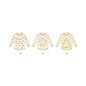 6 houten silhouetten Kerst