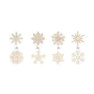 16 houten silhouetten Kerst
