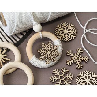 16 houten silhouetten Kerst