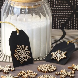 16 houten silhouetten Kerst