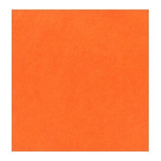 Vilt blad 1 mm oranje  30x30cm - soepel - Per vel